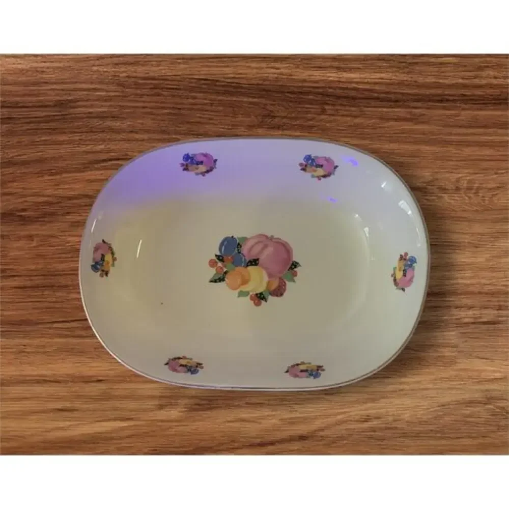 Vintage 30s Country Gentleman by Cavitt‎ Shaw WS George Rectangle Serving Bowl